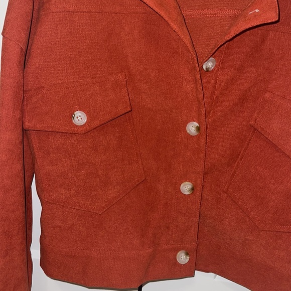 Cropped Burnt Orange Jacket - Picture 3 of 4